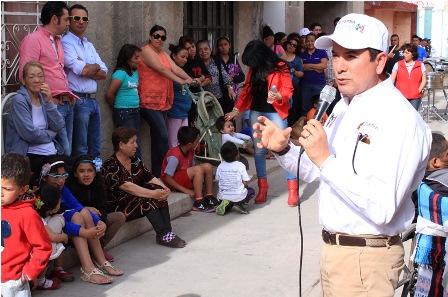 PROMUEVE VOTO BENJAMIN MEDRANO EN ZONA URBANA DE FRESNILLO