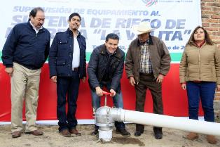 CON INVERSIÓN DE 56 MDP, INAUGURA MAR SISTEMA DE RIEGO DE LA PRESA LA VILLITA EN TEPECHITLÁN