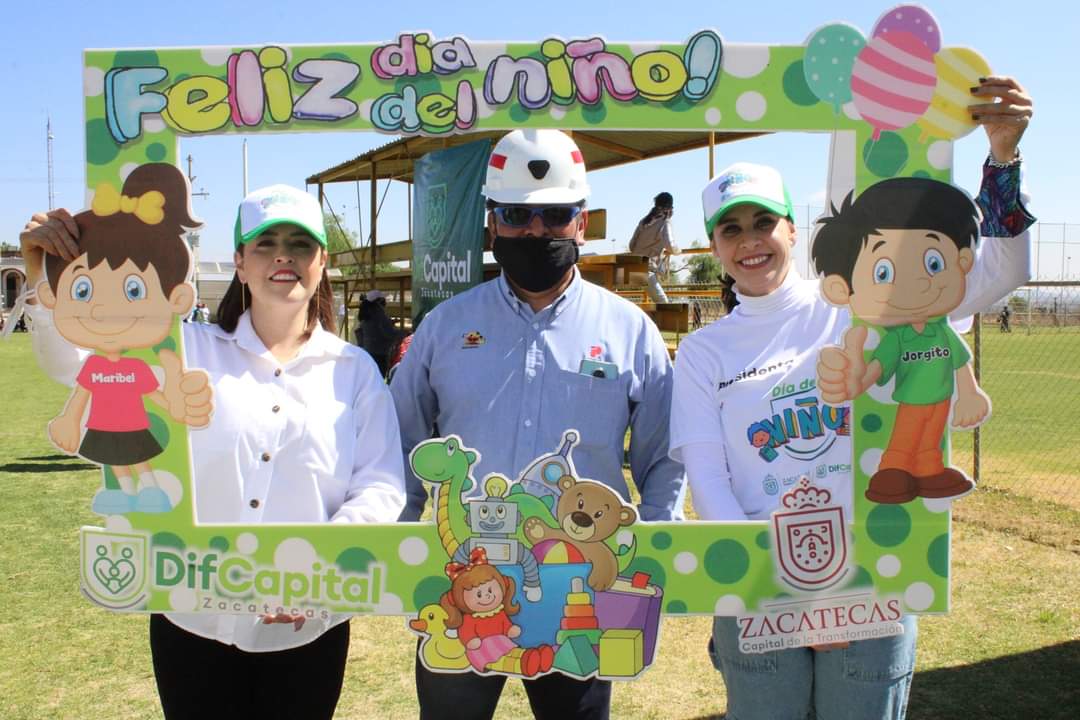 FESTEJA DIF MUNICIPAL ZACATECAS A NIÑAS Y NIÑOS DE COMUNIDADES EN LA MINERA MADERO