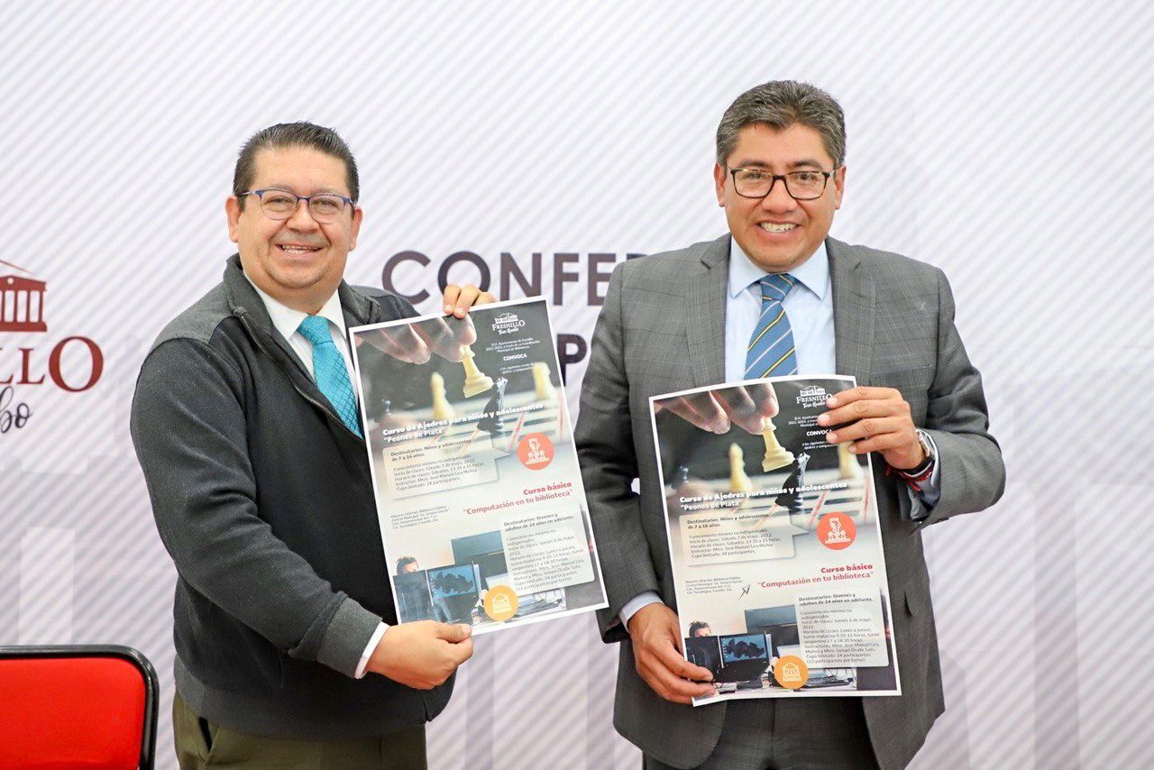 PREPARAN TALLERES DE AJEDREZ Y COMPUTACIÓN EN LA BIBLIOTECA MUNICIPAL