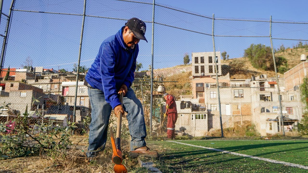 REHABILITAN CUADRILLAS DE SERVICIOS PÚBLICOS DE ZACATECAS MÁS DE 15 ESPACIOS DEPORTIVOS