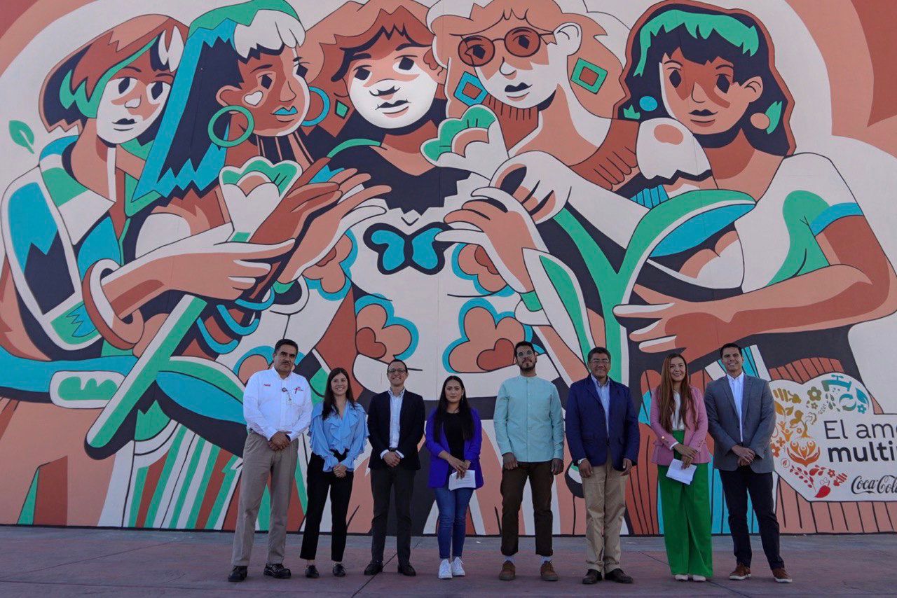 INAUGURAN EL MURAL “ABRAZARNOS” EN LAS INSTALACIONES DE LA FERIA