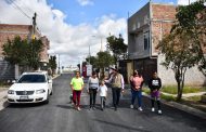 Entrega Julio César Chávez rehabilitación de calle en colonia Las Orquídeas