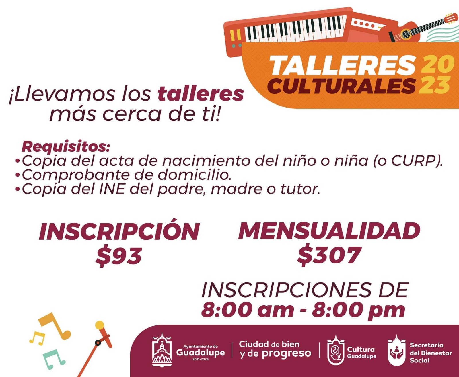 A través de la impartición de talleres Impulsa Julio César Chávez el desarrollo cultural en el Municipio de Guadalupe