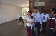 Con la construcción de pisos firmes Mejora Julio César Chávez, calidad de vida de las familias guadalupenses