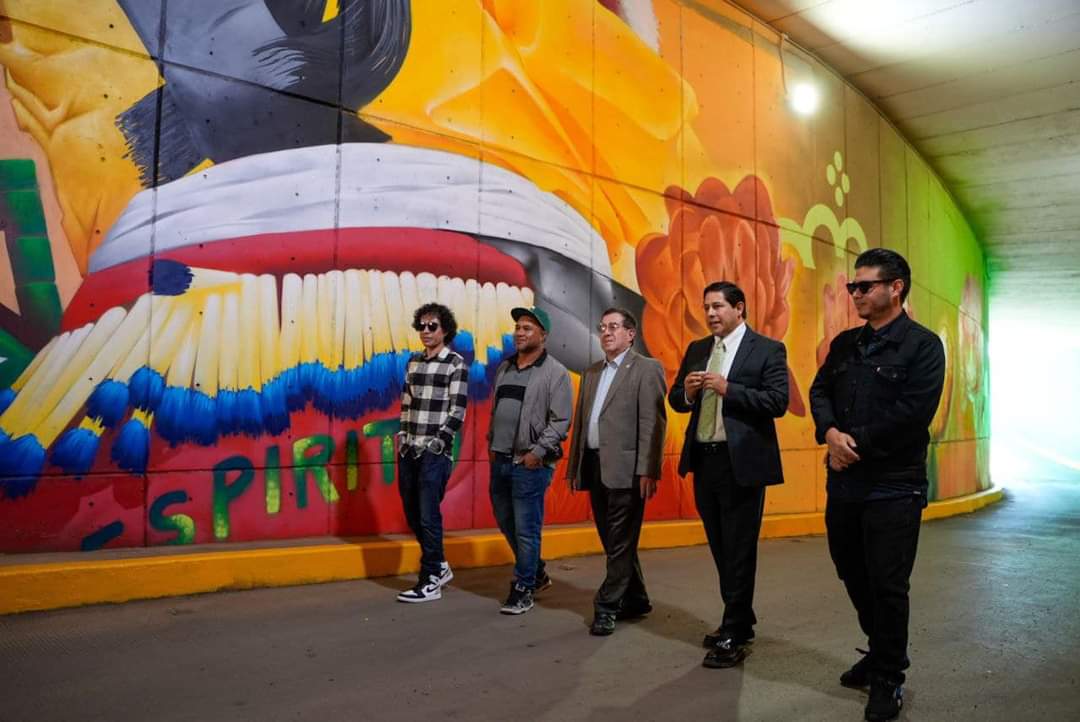 PRESENTA JORGE MIRANDA NUEVO MURAL QUE MEJORA LA IMAGEN URBANA DEL MUNICIPIO