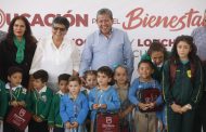 Entrega Gobernador David Monreal más de 1 mil apoyos educativos a estudiantes de jardines de niños y primarias en Morelos