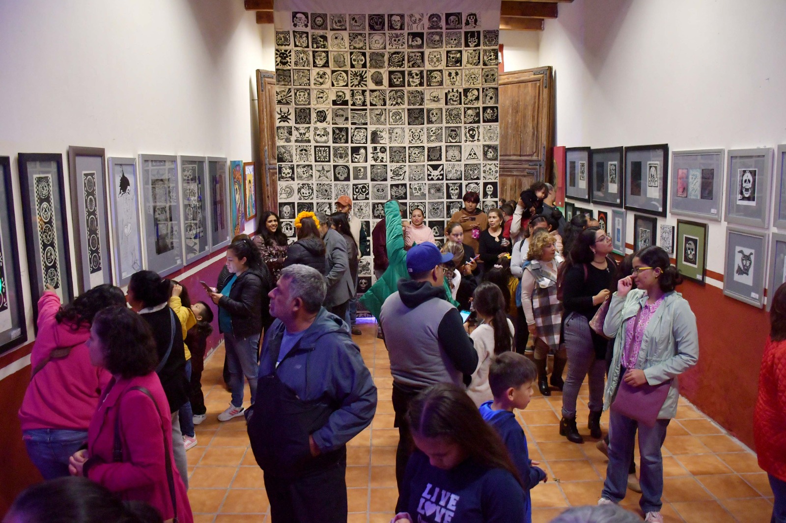 Dentro del programa del Festival de Día de Muertos en Guadalupe Inauguran exposición de Tzompantli en el Instituto Municipal de Cultura