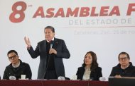 Gobernador David Monreal pone a disposición de las y los 58 presidentes municipales bolsa de 300 mdp para cierre de 2023