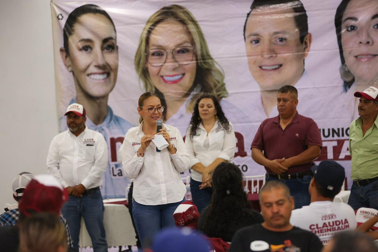 Para continuar con el bienestar y la justicia social, llama Vero Díaz a votar 5 de 5 por las y los candidatos de Morena