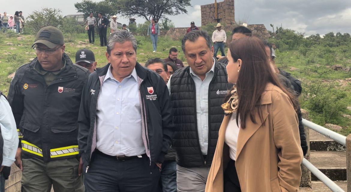 Supervisa Gobernador David Monreal las presas del estado y garantiza un buen temporal en el ciclo agrícola primavera-verano