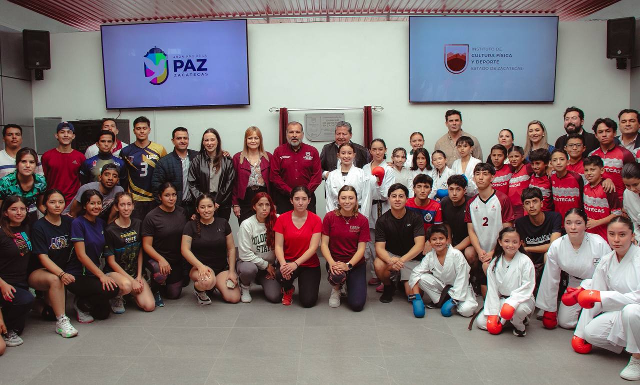 Por la pacificación del estado, Gobernador David Monreal inaugura Gimnasio de Alto Nivel y Villas Deportivas en Incufidez