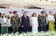 Presencia Gobernador David Monreal desfile cívico militar que conmemora el 214 aniversario de la Independencia de México