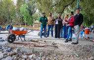 Supervisa Sara Hernández de Monreal trabajos de rehabilitación en el Parque Recreativo La Encantada