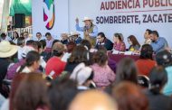 Gobernador David Monreal da solución a demandas ciudadanas durante la Audiencia por la Transformación en Sombrerete