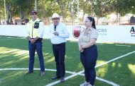 Entrega Gobernador David Monreal a juventud de Atolinga la rehabilitación de la cancha de futbol rápido