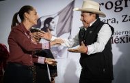 Con el acompañamiento del Gobernador David Monreal, anuncia la Presidenta Claudia Sheinbaum más de 7 mil toneladas de semilla de frijol para Zacatecas