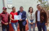 Entrega Gobernador David Monreal cuartos dormitorios a familias de La Zacatecana, en el municipio de Guadalupe